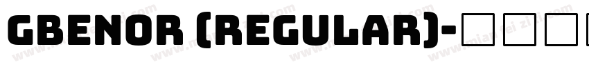 gbenor (Regular)字体转换